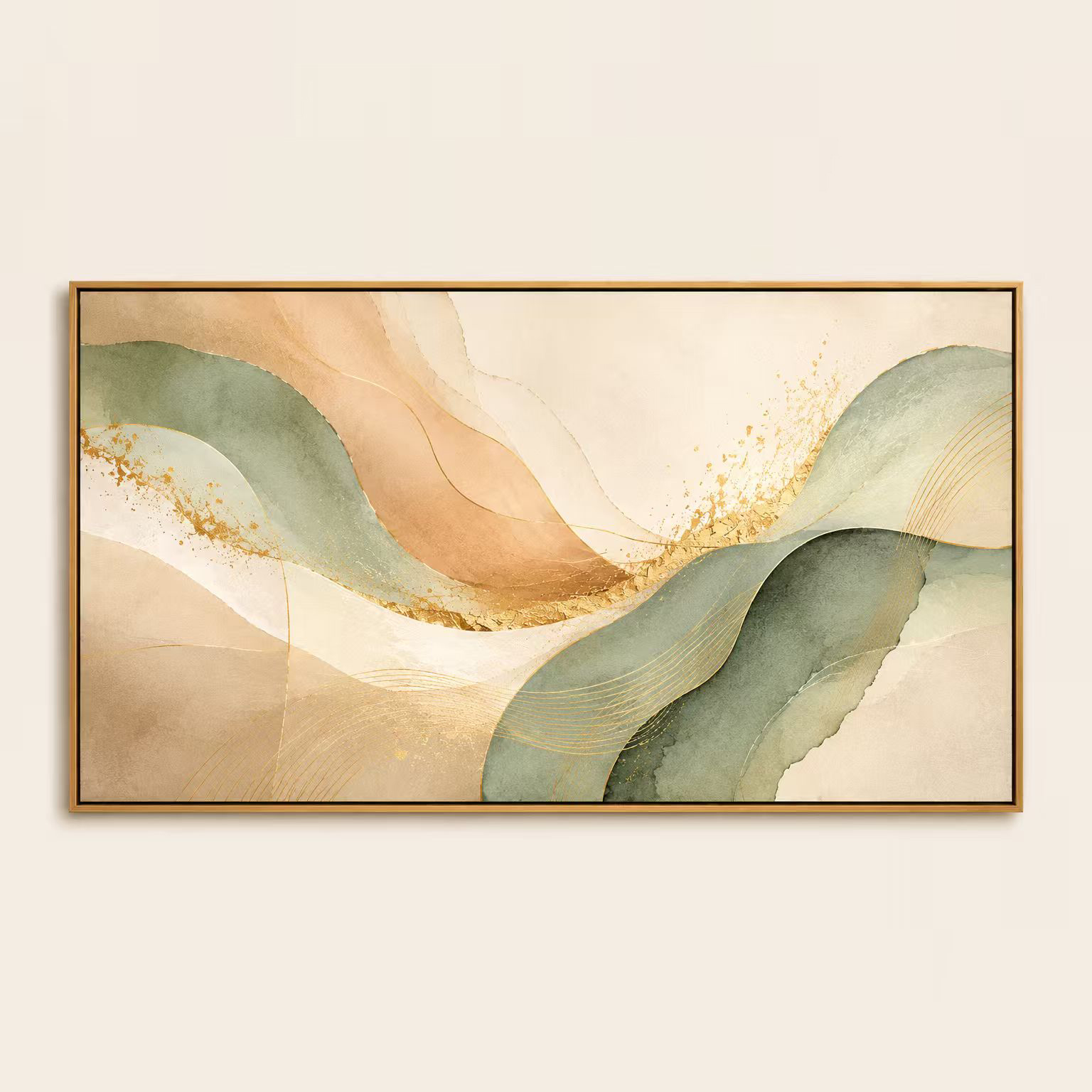 Pine Wood Framed Wall Art
